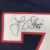 Autographed/Signed TJ T.J. Oshie United States USA Blue Olympics Hockey Jersey Beckett BAS COA