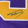 Framed Autographed/Signed Shaquille Shaq O'Neal 35x39 LSU Purple Basketball Jersey Beckett BAS COA