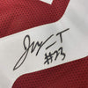 Framed Autographed/Signed Jonathan Taylor 35x39 Wisconsin Red College Football Jersey Beckett BAS COA