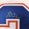 Framed Autographed/Signed Grant Fuhr 35x39 Edmonton White Hockey Jersey JSA COA