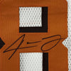 Framed Autographed/Signed Odell Beckham Jr. & Jarvis Landry 35x39 Cleveland White Football Jersey JSA COA