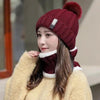 Warm Knitted Beanie & Scarf Women | Cozy Winter Bundle by FitiqueFit