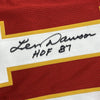 Framed Autographed/Signed Len Dawson 35x39 HOF 87 Kansas City Red Football Jersey JSA COA
