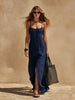 Women's Minimalist Sleeveless Slip Dress – Loose Fit Resort Style by FitiqueFit