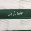 Framed Autographed/Signed Jo Jo JoJo White 35x39 Boston White Basketball Jersey JSA COA