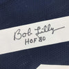 Autographed/Signed Bob Lilly HOF 80 Dallas Thanksgiving Day Football Jersey JSA COA