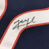 Framed Autographed/Signed Khalil Mack 35x39 Chicago Blue Football Jersey Beckett BAS COA