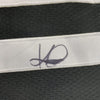 Framed Autographed/Signed Kyrie Irving 35x39 Brooklyn Black City Basketball Jersey JSA COA