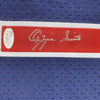 Framed Autographed/Signed Ozzie Smith 35x39 St. Louis Blue M&N Baseball Jersey JSA COA