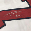 Framed Autographed/Signed Trea Turner 35x39 Washington White Baseball Jersey JSA COA