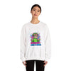 Crash Out With a Smile Sweatshirt | neon graffiti, meltdown streetwear by Tristan’s Treehouse