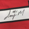 Framed Autographed/Signed Sony Michel 35x39 Georgia Red College Football Jersey JSA COA