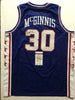 Autographed/Signed George McGinnis HOF 17 Philadelphia Blue Basketball Jersey JSA COA by Hall of Fame Sports Memorabilia