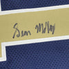 Framed Autographed/Signed Sean McVay 35x39 Los Angeles LA Dark Blue Football Jersey Beckett BAS COA
