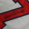 Framed Autographed/Signed Vladimir Vlad Guerrero 35x39 Los Angeles LA Anaheim Grey Baseball Jersey JSA COA