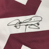 Framed Autographed/Signed Johnny Manziel 35x39 Texas A&M Maroon College Football Jersey PSA/DNA COA