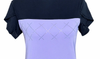 Neon Spur Lilac Crystal Lattice Perforated Mesh Luxe Show Shirt -Riding Top -Black by Neon Spur