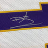 Framed Autographed/Signed Daunte Culpepper 35x39 Minnesota White Football Jersey JSA COA