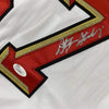 Framed Autographed/Signed Stephen Strasburg 35x39 Washington White Baseball Jersey JSA COA Holo Only