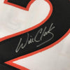 Framed Autographed/Signed Will Clark 35x39 San Francisco White Baseball Jersey Beckett BAS COA