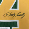 Autographed/Signed Rudy Ruettiger Notre Dame Green Rudy College Football Jersey JSA COA by Hall of Fame Sports Memorabilia