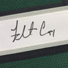 Framed Autographed/Signed Fletcher Cox 35x39 Philadelphia Green Football Jersey JSA COA