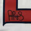 Framed Autographed/Signed Albert Pujols 35x39 Los Angeles White Baseball Jersey Beckett BAS COA #2