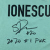 Framed Autographed/Signed Sabrina Ionescu 2020#1 Pick 35x39 New York Liberty Green Basketball Jersey Fanatics COA