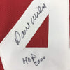 Framed Autographed/Signed Dave Wilcox HOF 2000  35x39 San Francisco 49ers Red Football Jersey GTSM COA