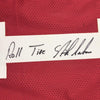 Framed Autographed/Signed Nick Saban Roll Tide 35x39 Alabama Red College Football Jersey Beckett BAS COA