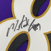 Framed Autographed/Signed Mark Andrews 35x39 Baltimore Purple Football Jersey Beckett BAS COA