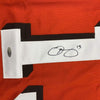 Framed Autographed/Signed Odell Beckham Jr. 35x39 Cleveland Orange Football Jersey Steiner Sports COA Hologram Only