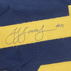 Framed Autographed/Signed JuJu Smith-Schuster 35x39 Pittsburgh Color Rush Football Jersey Beckett BAS COA