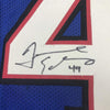 Framed Autographed/Signed Tremaine Edmunds 35x39 Buffalo Blue Football Jersey JSA COA