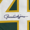 Autographed/Signed Rollie Fingers Oakland Green Baseball Jersey JSA COA