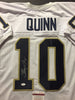 Autographed/Signed Brady Quinn Notre Dame Fighting Irish White Football Jersey JSA COA
