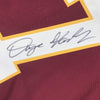 Framed Autographed/Signed Dwayne Haskins Jr. 35x39 Washington Burgundy Football Jersey Beckett BAS COA