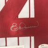 Framed Autographed/Signed Eric Davis 35x39 Cincinnati Pinstripe Baseball Jersey JSA COA