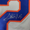 Framed Autographed/Signed Steven Matz 35x39 New York Grey Baseball Jersey JSA COA