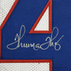 Autographed/Signed Thurman Thomas Buffalo White Football Jersey JSA COA