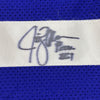 Framed Autographed/Signed Jim Zorn 35x39 Seattle Blue Football Jersey JSA COA