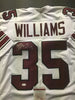 Autographed/Signed Aeneas Williams HOF 14  Arizona Cardinals White Football Jersey JSA COA