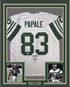 Framed Autographed/Signed Vince Papale Invincible  35x39 Philadelphia White Football Jersey JSA COA