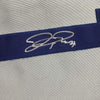 Framed Autographed/Signed Joc Pederson 35x39 Los Angeles LA Grey Baseball Jersey JSA COA