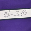 Autographed/Signed Hope Solo Purple Long Sleeve Soccer Team USA World Cup Jersey JSA COA