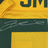 Framed Autographed/Signed Za'Darius Smith 35x39 Green Bay Yellow Football Jersey JSA COA