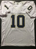 Autographed/Signed Brady Quinn Notre Dame Fighting Irish White Football Jersey JSA COA