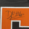 Framed Autographed/Signed David Njoku 35x39 Cleveland Football Black Jersey JSA COA