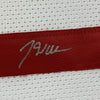 Framed Autographed/Signed John Wall 35x39 Houston White Basketball Jersey JSA COA