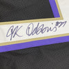 Autographed/Signed JK J.K. Dobbins Baltimore Black Football Jersey JSA COA